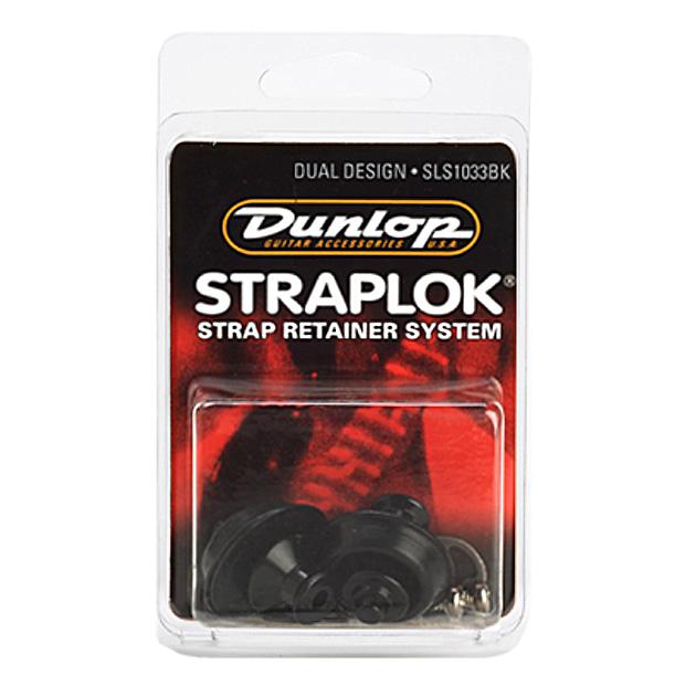Dunlop Dual Design Straplok System, Black Oxide