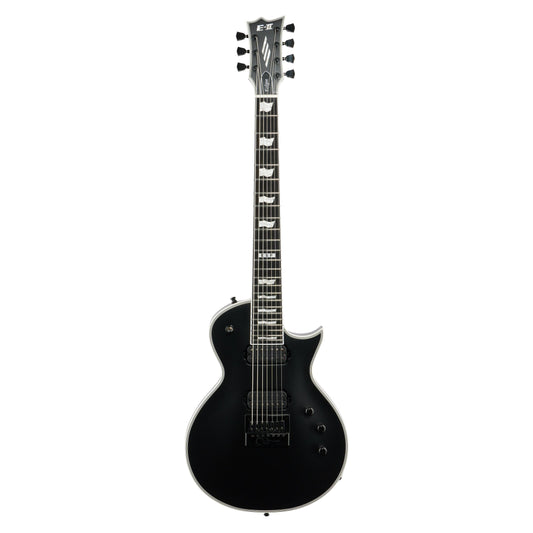 ESP E-II EC7 Evertune Electric Guitar (with Case), Black Satin