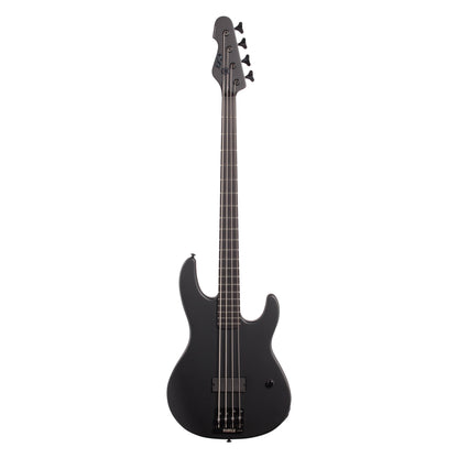 ESP LTD AP4 Black Metal Electric Bass, Black Satin