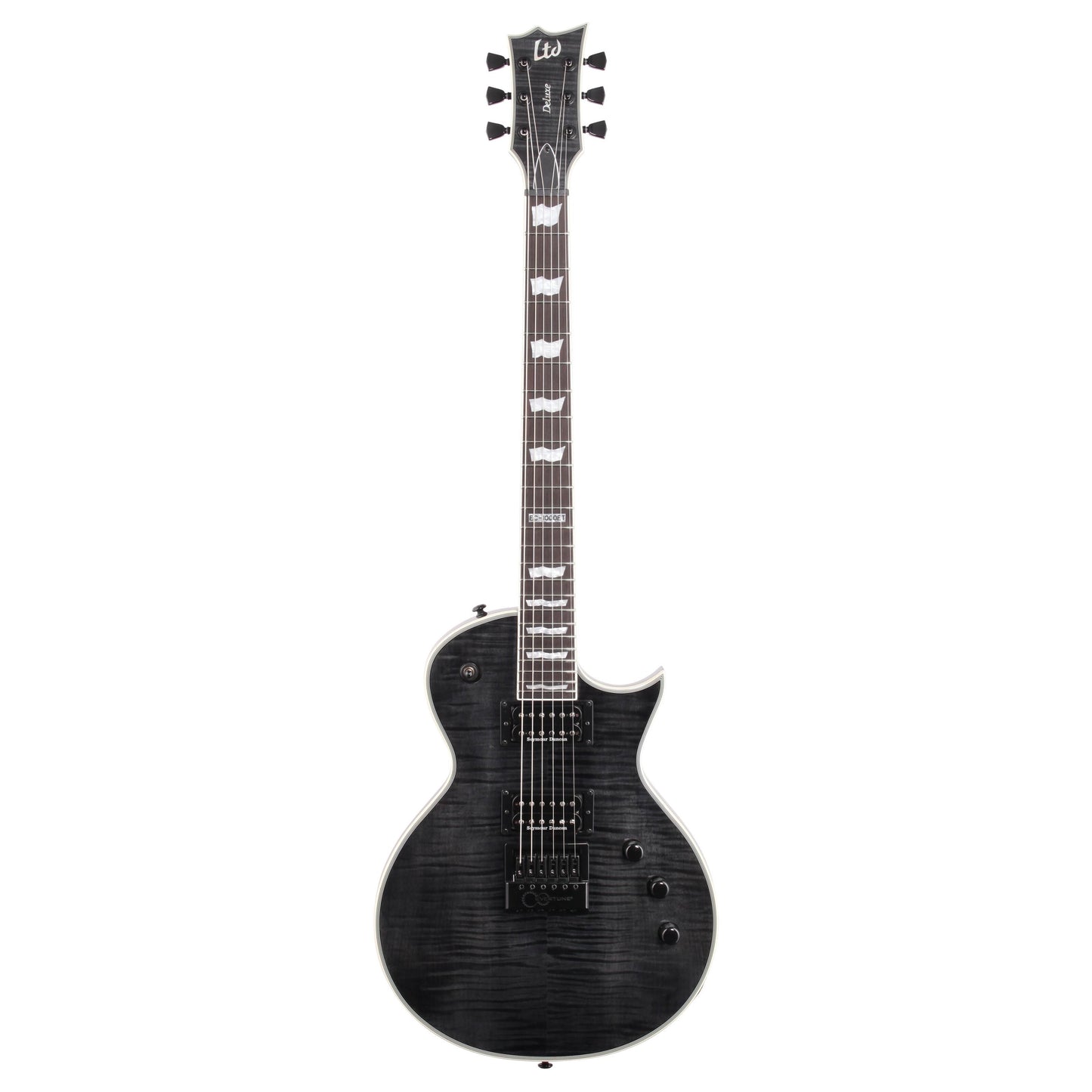 ESP LTD EC-1000ETFM Electric Guitar, See Thru Black