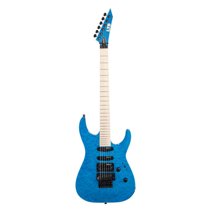ESP LTD MH203QM Electric Guitar, See Thru Blue