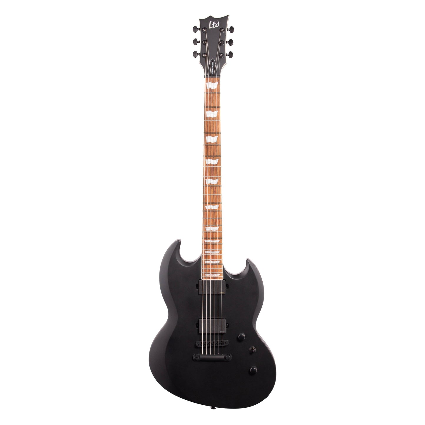 ESP LTD Viper-400B Baritone Electric Guitar, Satin Black