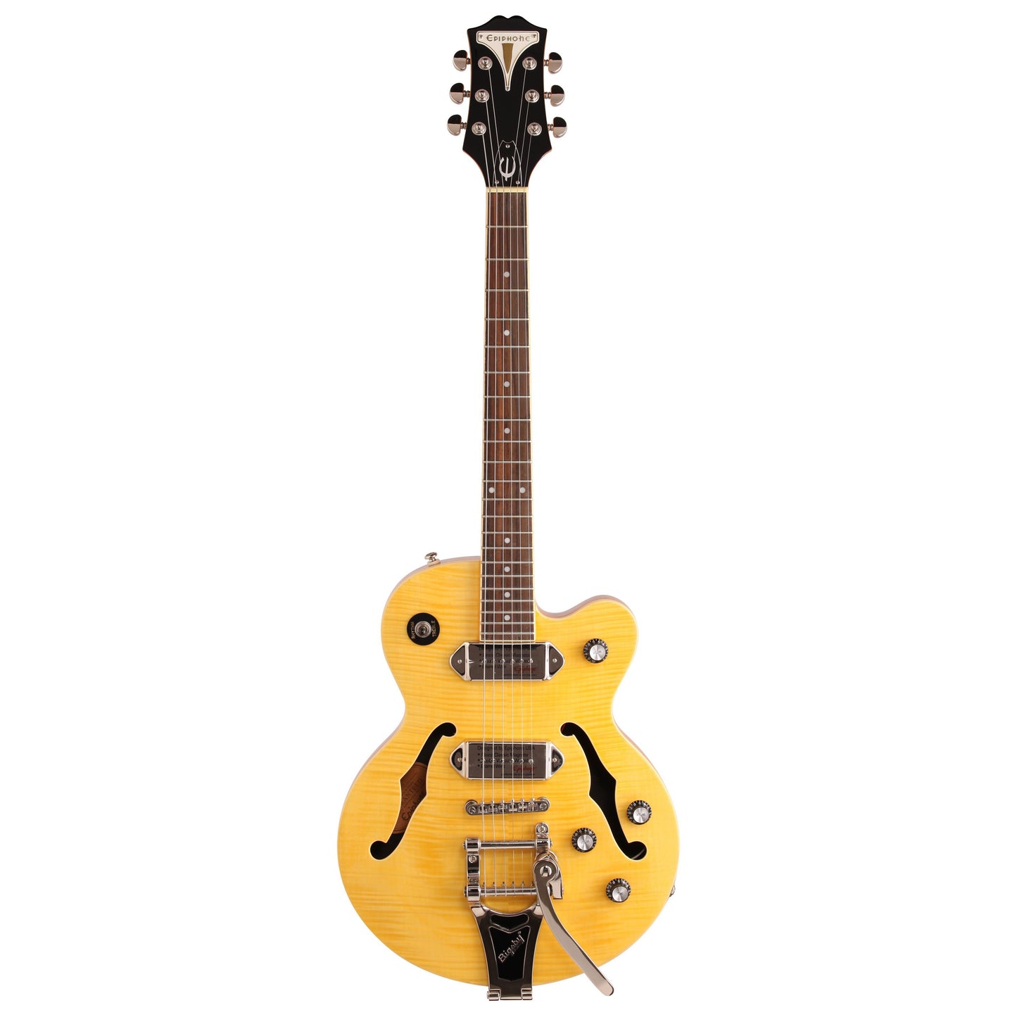 Epiphone Wildkat Electric Guitar with Bigsby Tremolo, Antique Natural