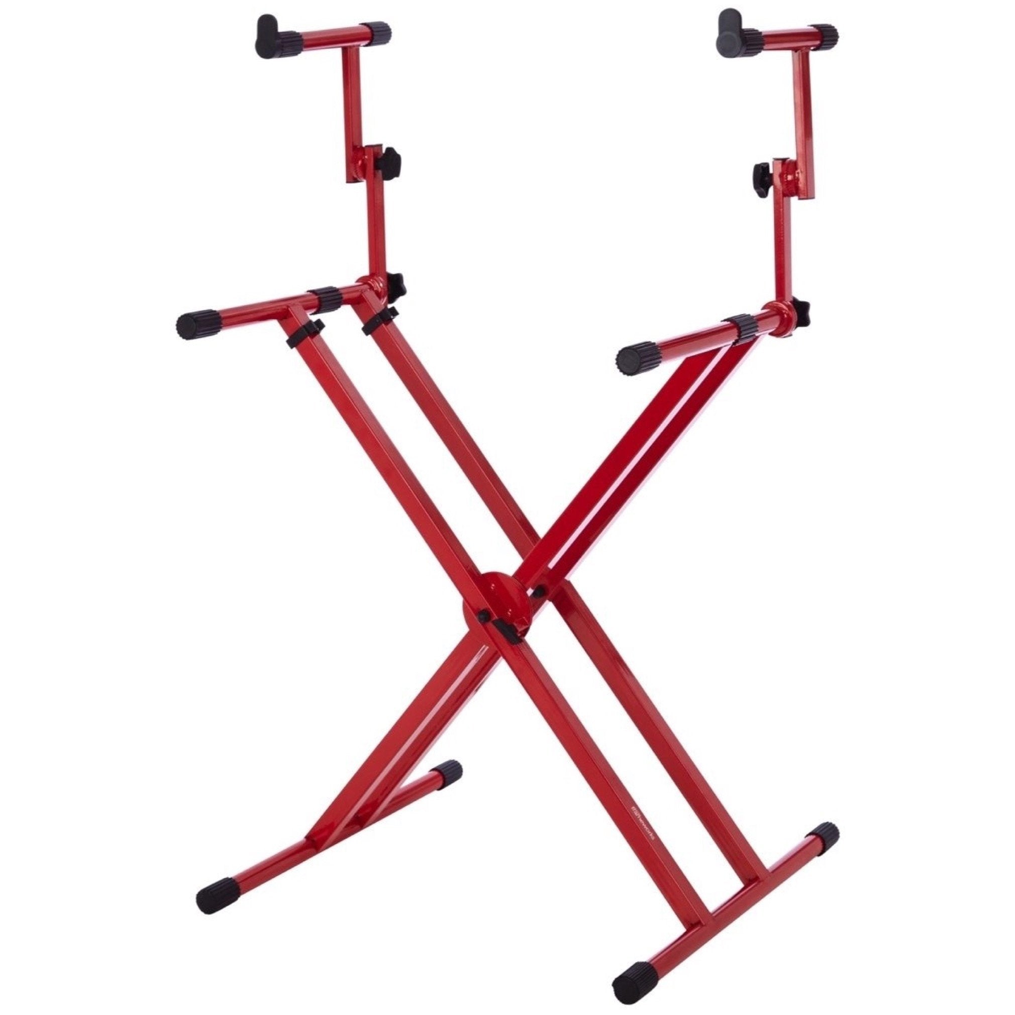 Gator Frameworks 2-Tier X-Style Keyboard Stand, Red