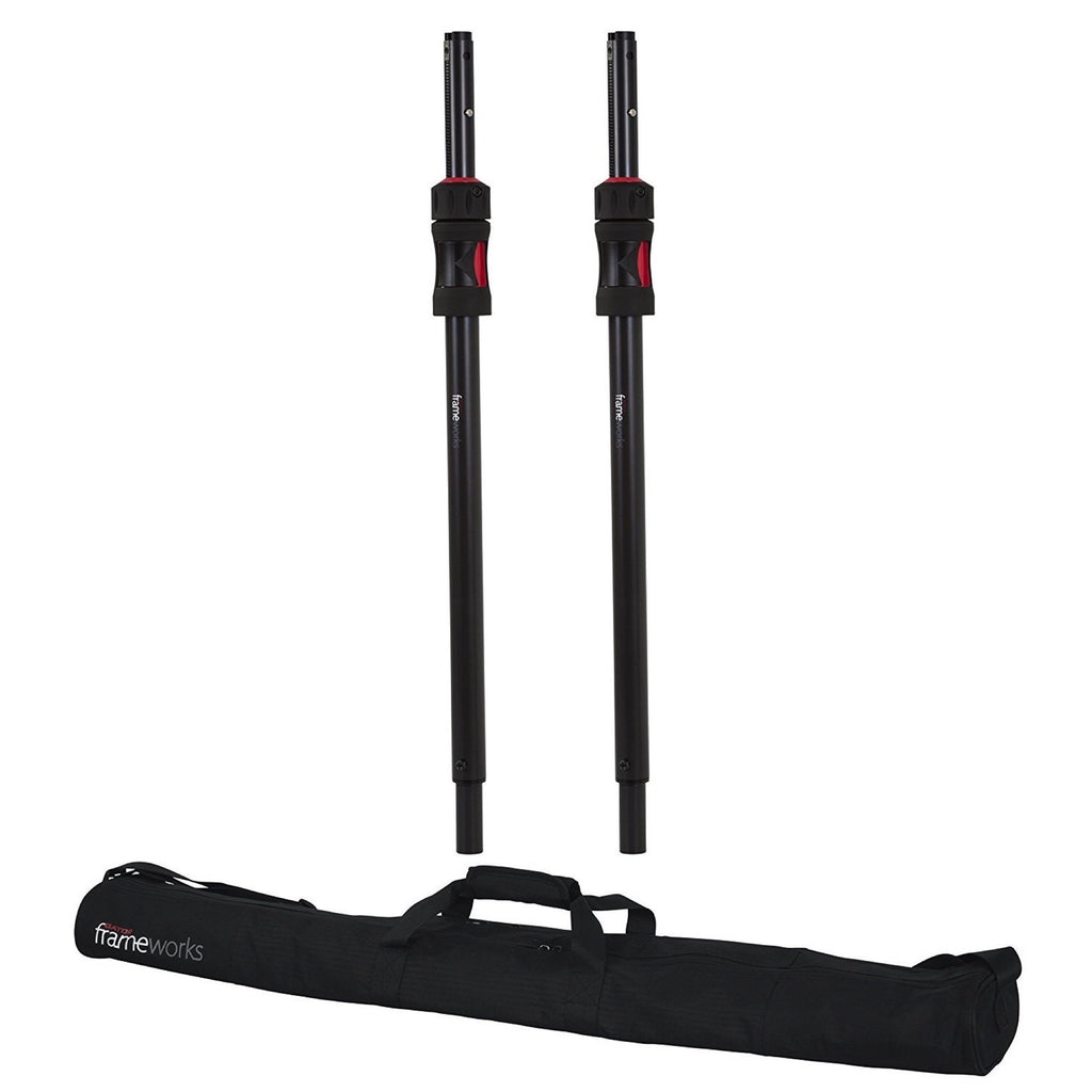 Gator Frameworks ID Speaker Sub Pole, 2-Pack (with Carry Bag)