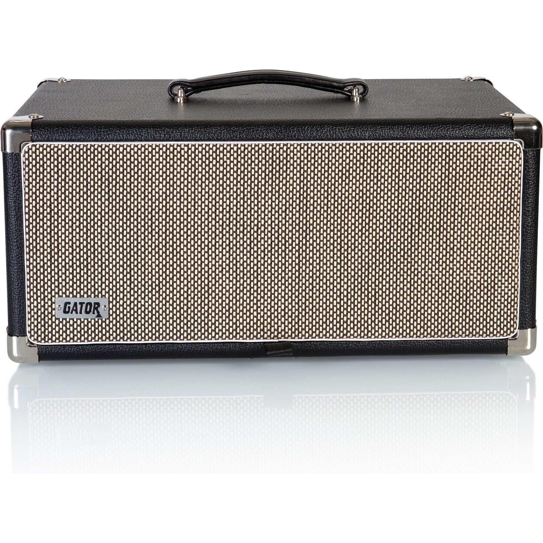 Gator GR-RETRORACK Vintage Amp Vibe Rack Case, Black, GR-RETRORACK-4BK, 4-Space