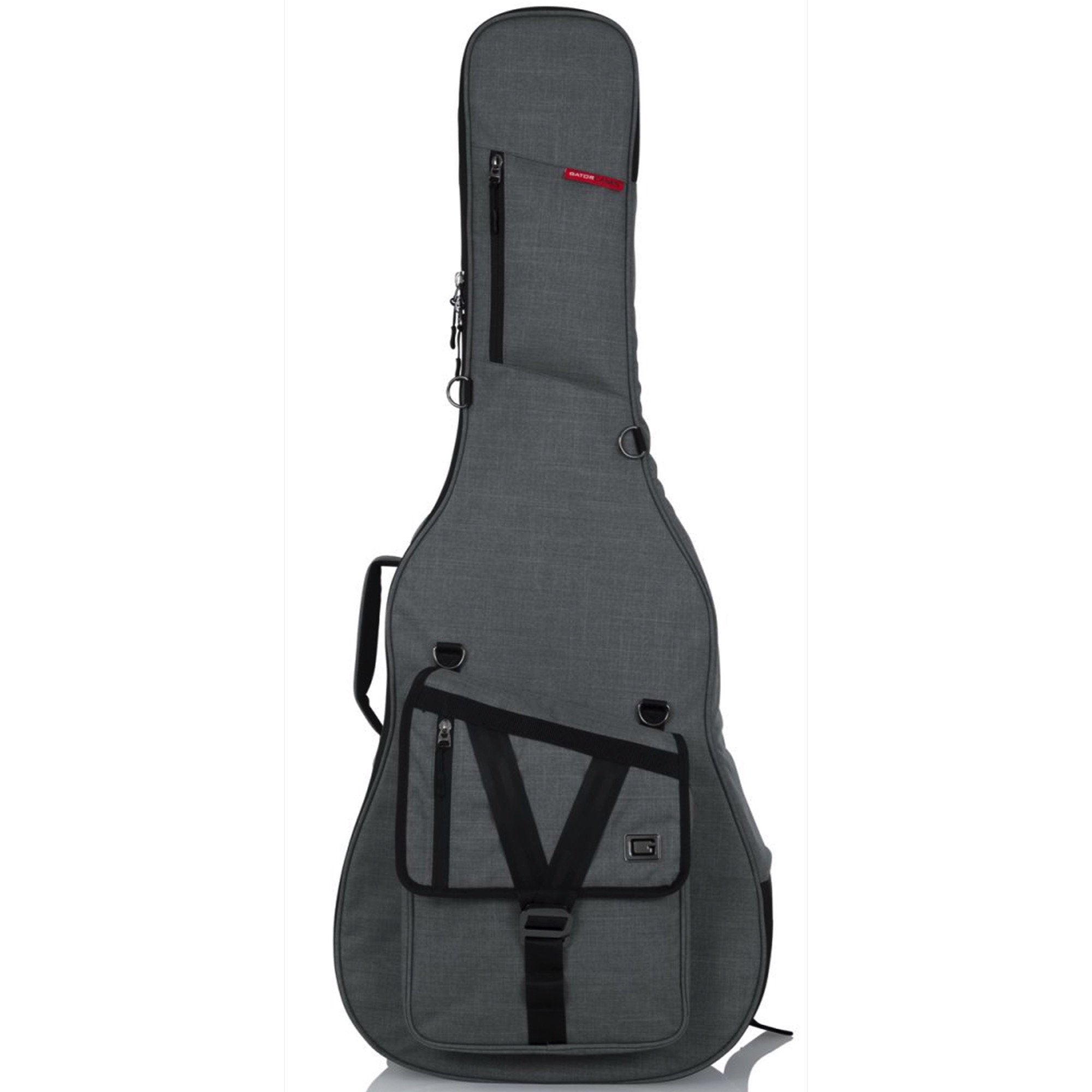 Gator Transit Series Acoustic Guitar Gig Bag, Light Grey