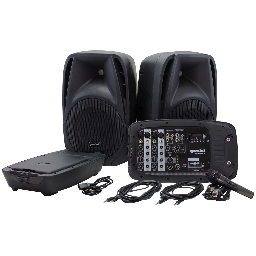 Gemini ES-210MXBLU Portable PA System