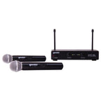 Gemini UHF-02M Dual Handheld Microphone Wireless System, Band S12