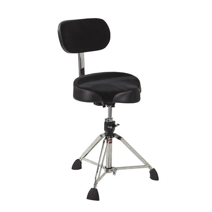 Gibraltar 9608MB Motorcycle-Top Double-Braced Drum Throne, with Back Rest