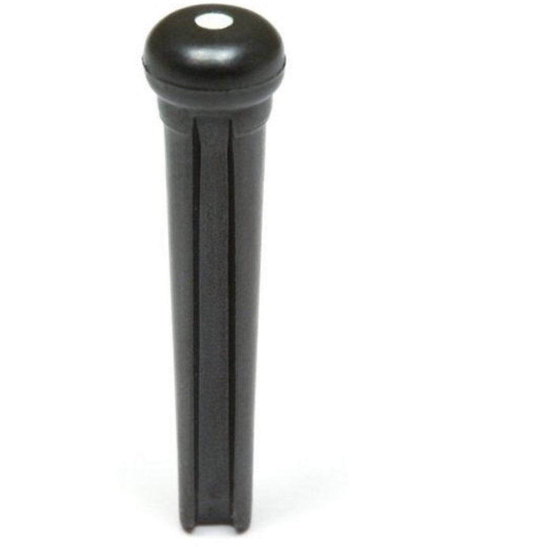 Graph Tech Tusq Traditional Style Bridge Pins, Black w/ White Inlay, PP-2122-00