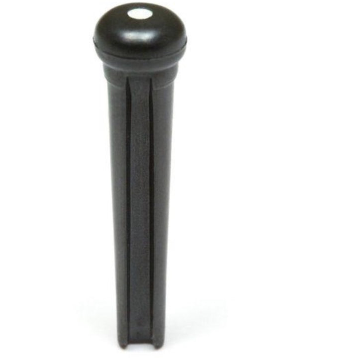 Graph Tech Tusq Traditional Style Bridge Pins, Black w/ White Inlay, PP-2122-00