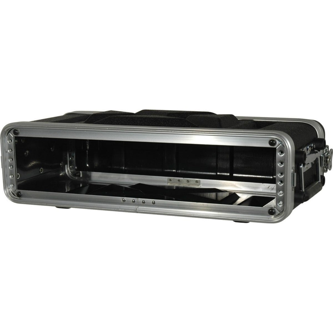 Grundorf ABS Wireless System Rack Case, ABS-WR0208B, 2-Space