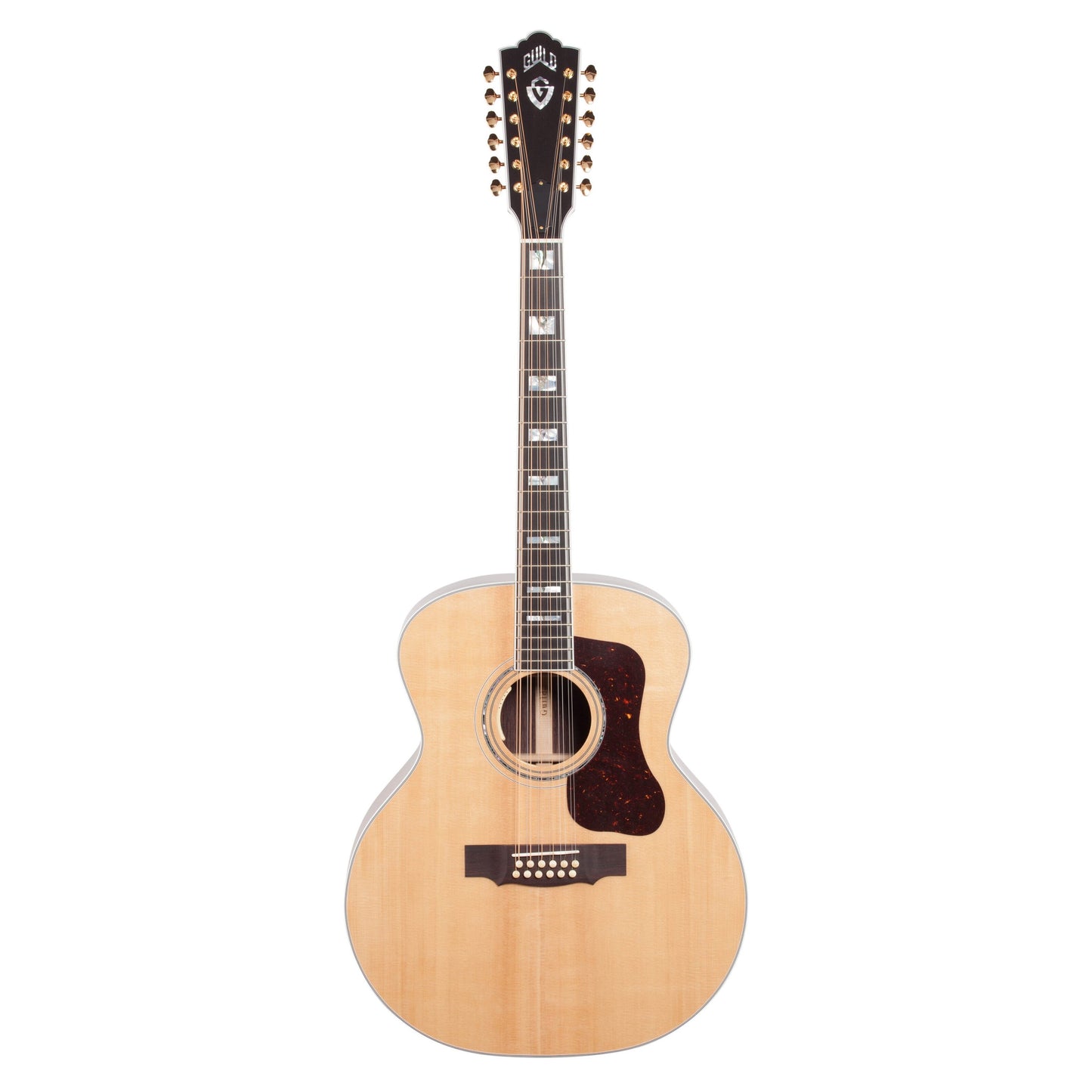 Guild F-512E Acoustic-Electric Guitar, 12-String (with Case), Natural