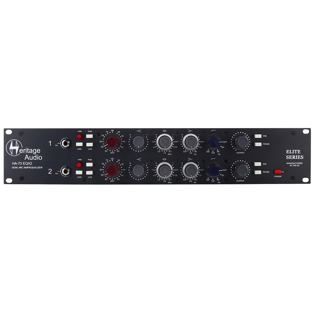 Heritage Audio HA73EQX2 Elite Series 2-Channel Microphone Preamplifier with Equalizer