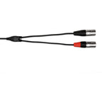Hosa REAN Pro Stereo Breakout Mini TRS to Dual XLR Male Cable, HMX-003Y, 3 Foot