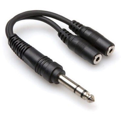Hosa YMP-234 Male TRS 1/4 Inch to Dual Female TRS 1/8 Inch (3.5mm) Y-Cable