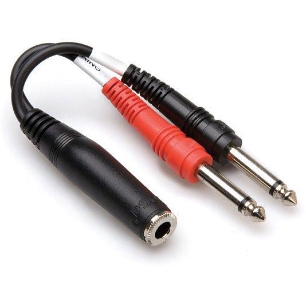 Hosa YPP-136 Single Stereo 1/4 Inch TRS Female to Dual Mono 1/4 Inch TS Y Breakout Cable