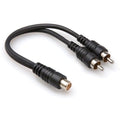 Hosa YRA-105 Female RCA to Dual Male RCA Y-Cable