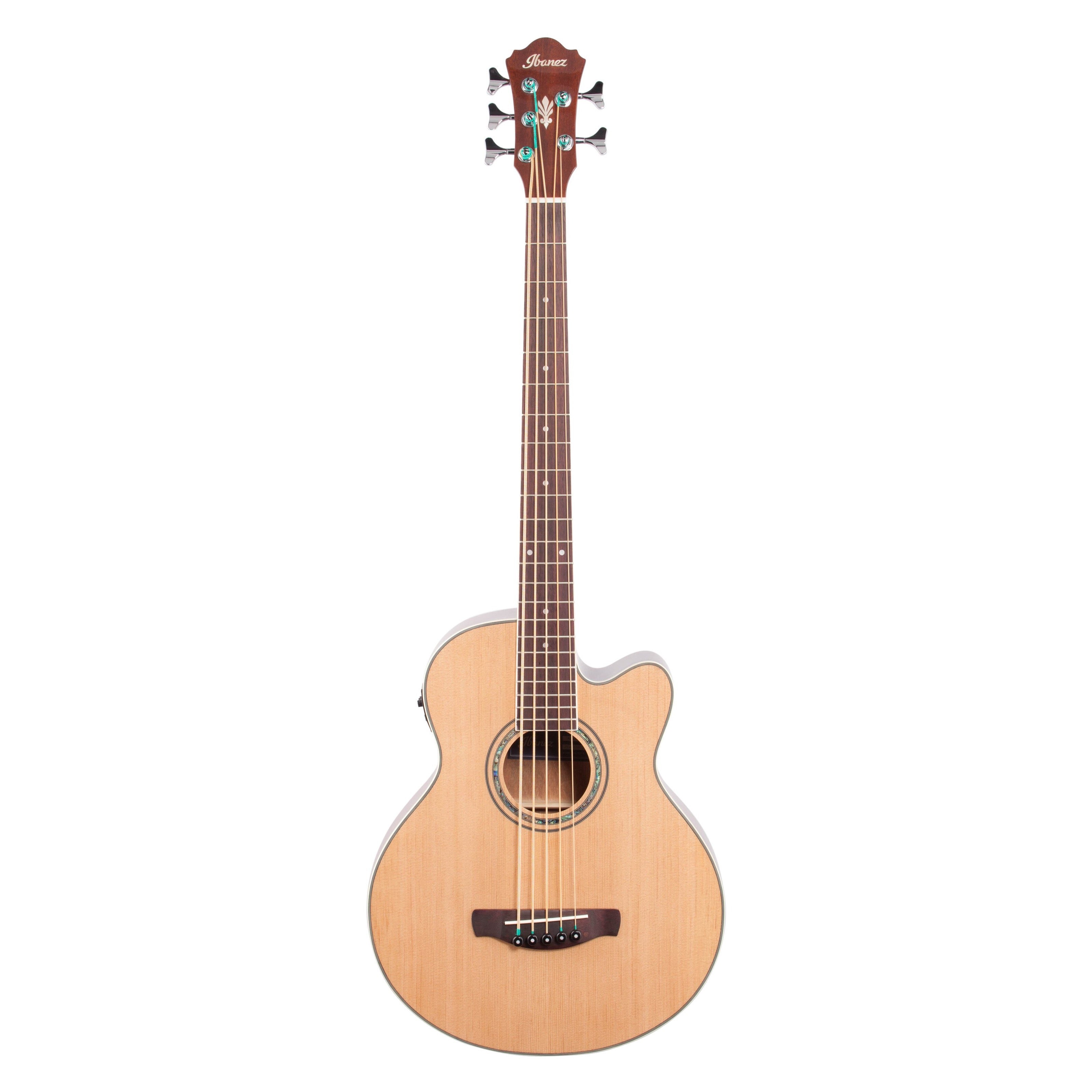 Ibanez AEB105E Acoustic-Electric Bass, 5-String, Natural High-Gloss
