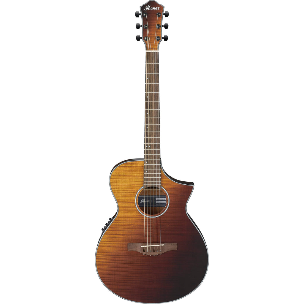 Ibanez AEWC32 Acoustic-Electric Guitar, Amber Sunset