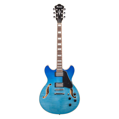 Ibanez AS73FM Artcore Semi-Hollowbody Electric Guitar, Azure Blue Gradation