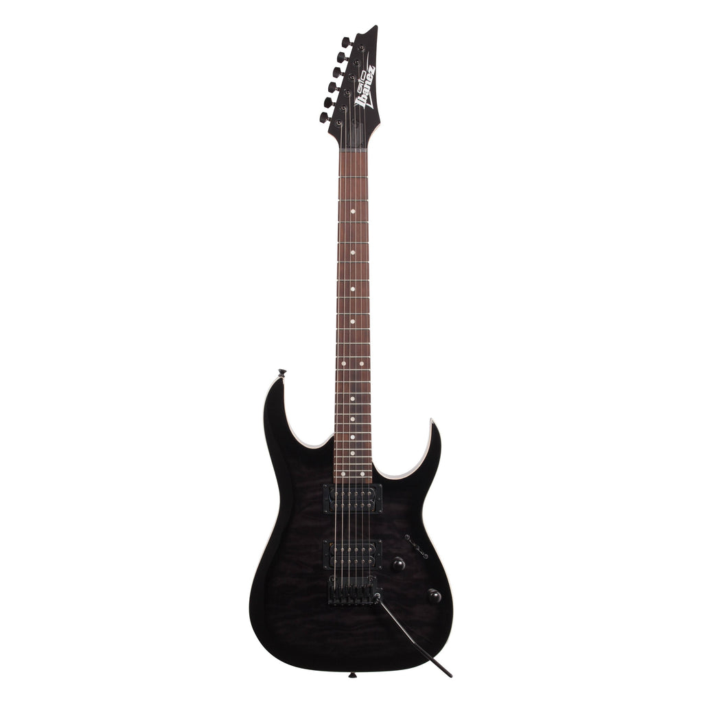 Ibanez GRGA120QA Gio Electric Guitar, Transparent Black Sunburst