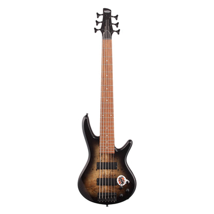 Ibanez GSR206SM Electric Bass, 6-String, Natural Gray Flat