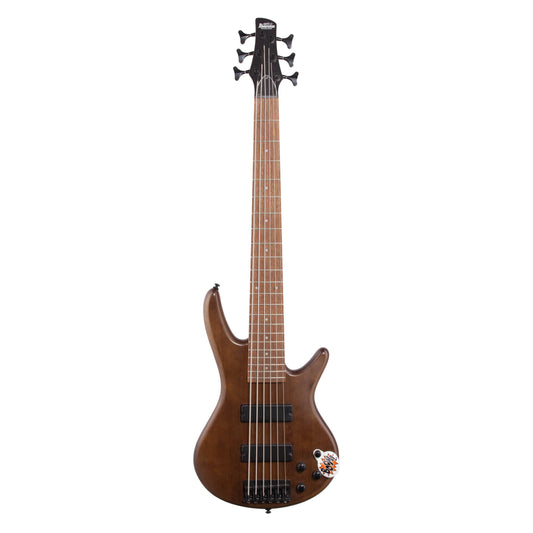 Ibanez GSR206 6-String Electric Bass, Walnut Flat