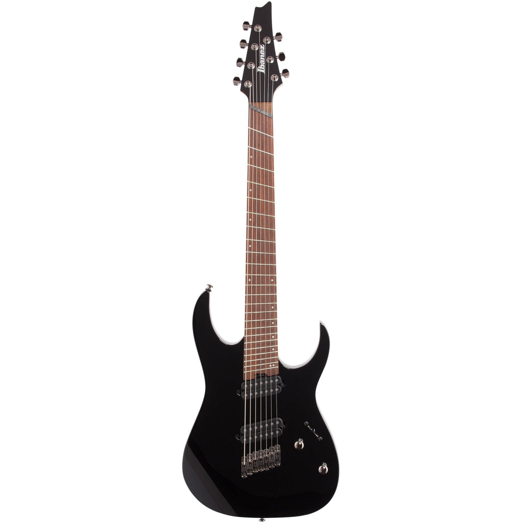 Ibanez RGMS7 Multi-Scale Black 7-String Electric Guitar