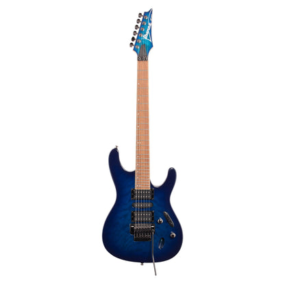 Ibanez S670QM Electric Guitar, Sapphire Blue
