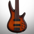 Ibanez SRF705 Portamento 5-String Fretless Electric Bass, Brown Sunburst
