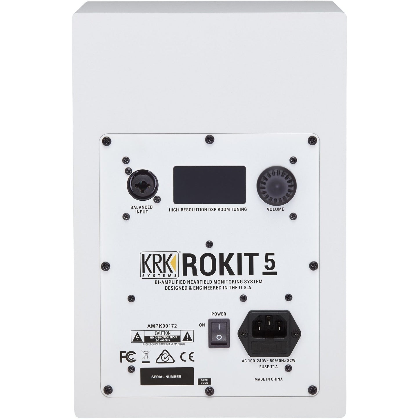 KRK RP5G4 Rokit 5 Generation 4 Powered Studio Monitor, White, Single Speaker
