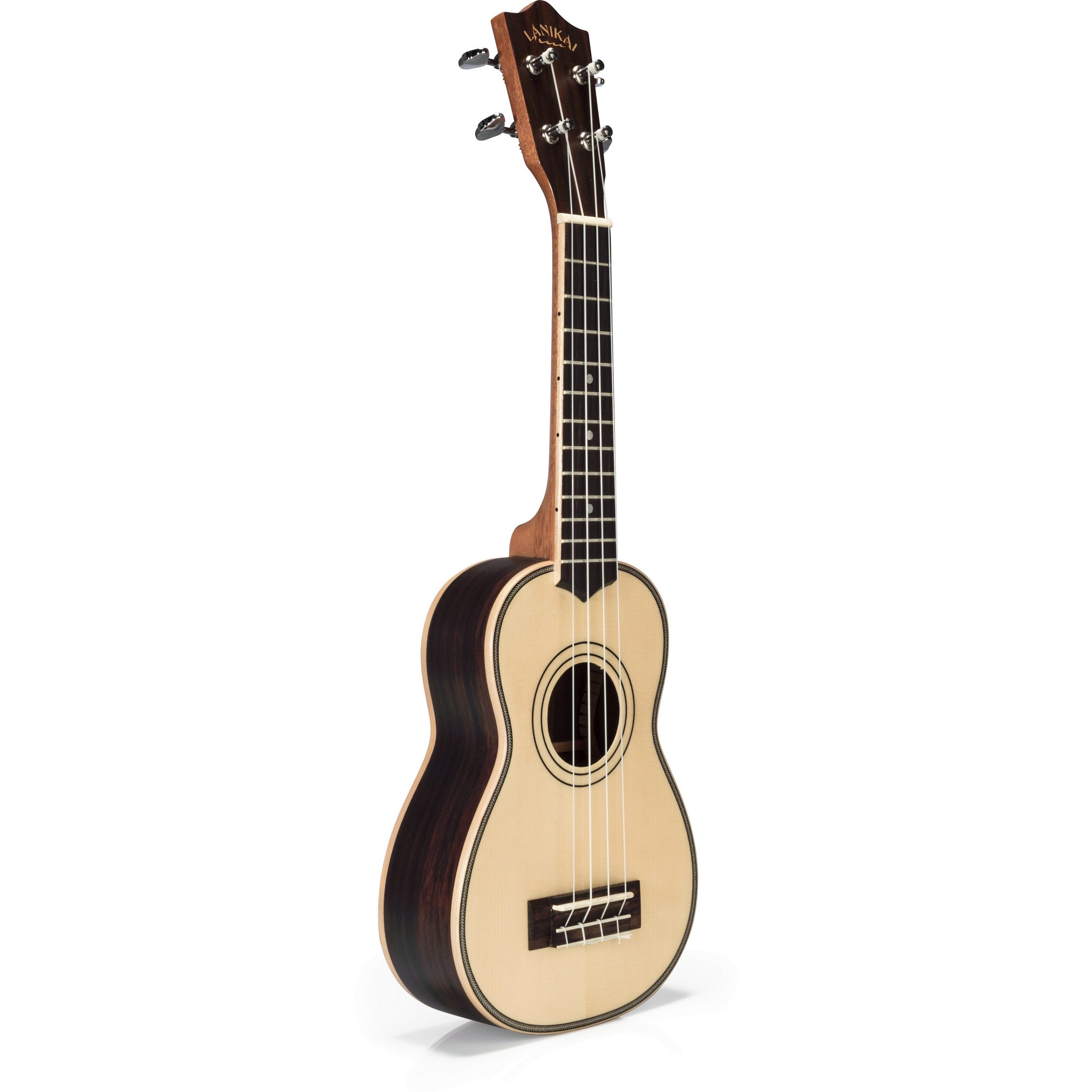 Lanikai Solid Spruce Top Soprano Ukulele (with Gig Bag)