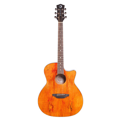 Luna Gypsy Grand Auditorium Acoustic Guitar, Exotic Spalted Maple