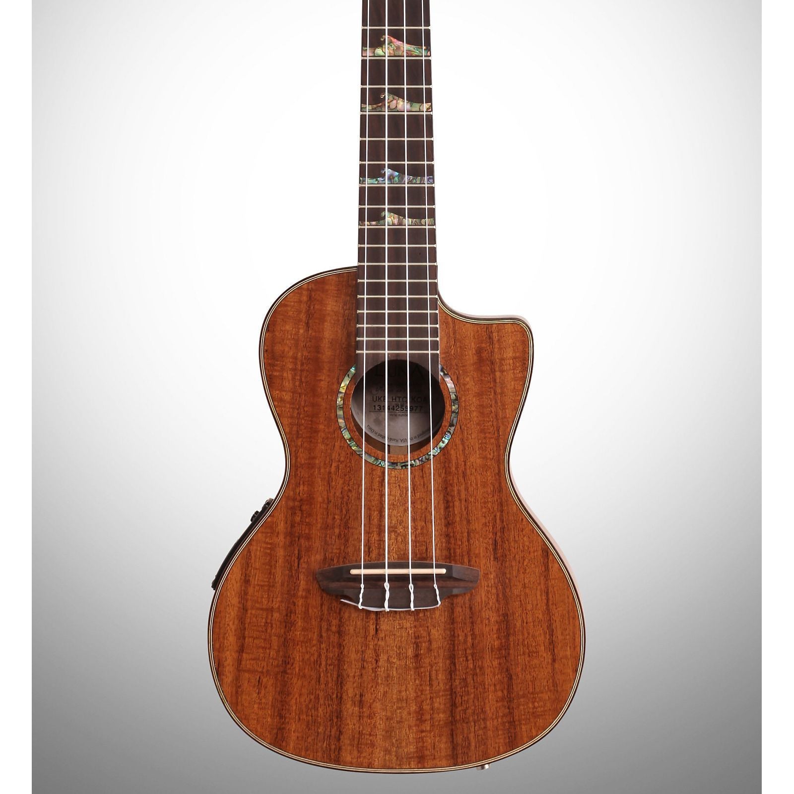 Luna High Tide Concert Koa Acoustic-Electric Ukulele (with Gig Bag)
