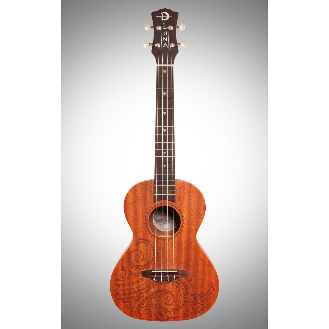 Luna Tattoo Tenor Mahogany Ukulele (with Gig Bag)