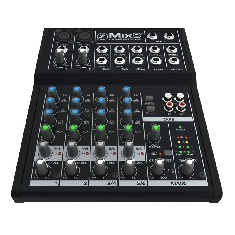 Mackie Mix8 Compact Mixer, 8-Channel