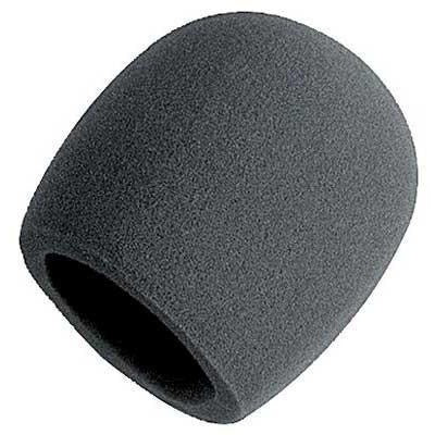 On-Stage Foam Ball-Type Microphone Windscreen, Black, 2-Pack