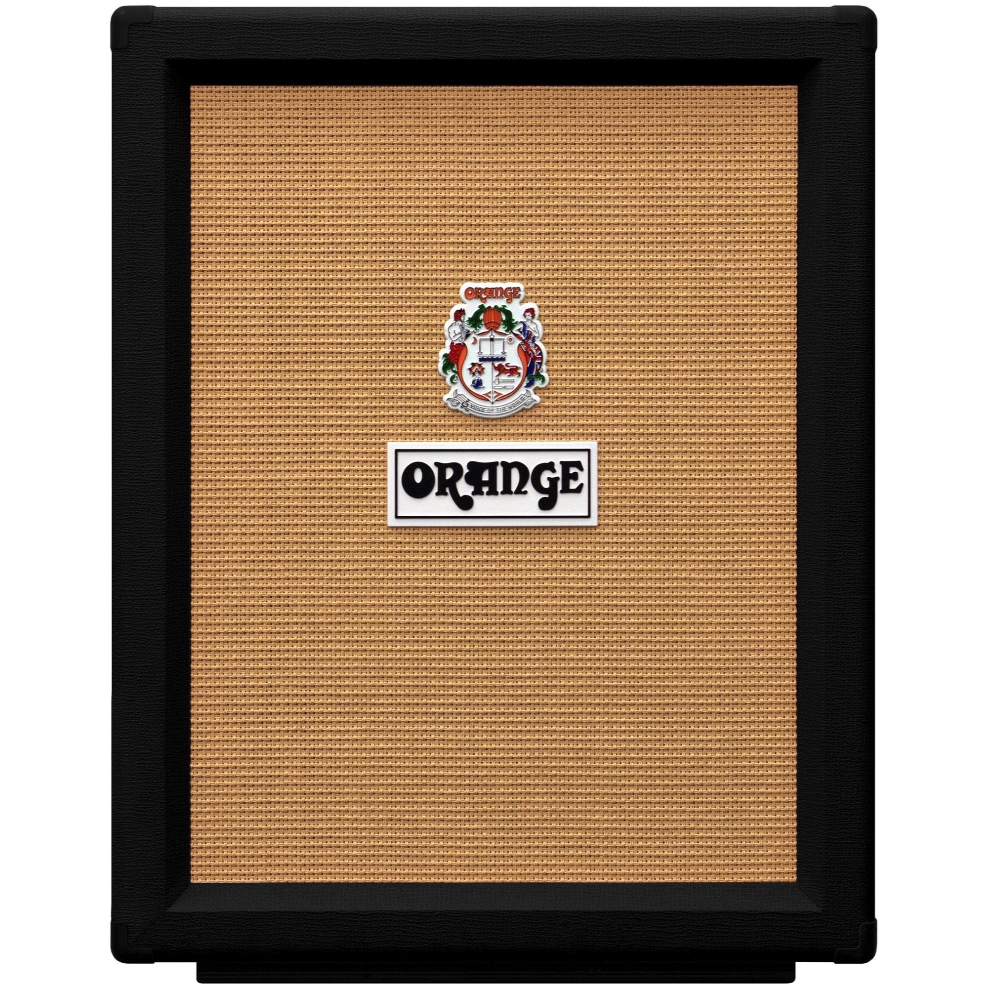 Orange PPC212V Guitar Speaker Cabinet (2x12 Inch, 120 Watts), Black, 16 Ohms