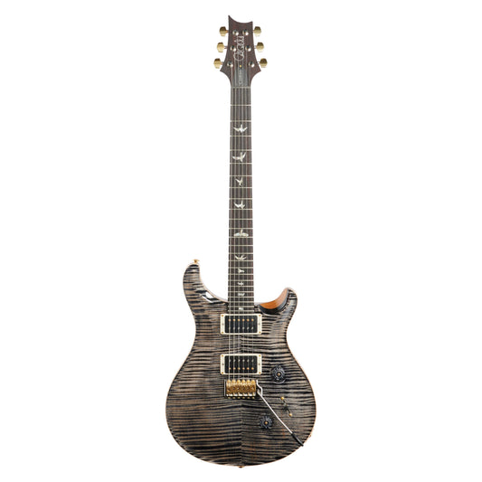 PRS Paul Reed Smith Custom 24 Pattern Thin 10 Top Electric Guitar (with Case), Charcoal Burst