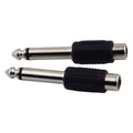 Pig Hog RCA (Female) to 1/4 Inch (Male) Mono Adapter, (2-Pack)