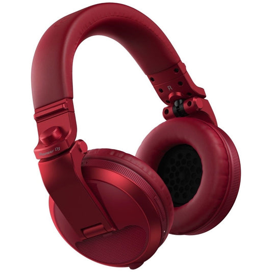 Pioneer DJ HDJ-X5BT Wireless Bluetooth DJ Headphones, Red