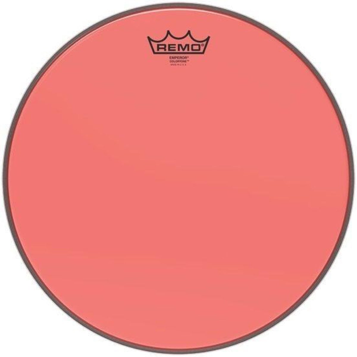 Remo Emperor Colortone Drumhead, Red, 12 Inch