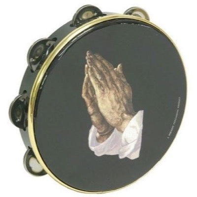 Remo Religious Tambourine (Single Row), Praying Hands, TA-9108-14, 8 Inch