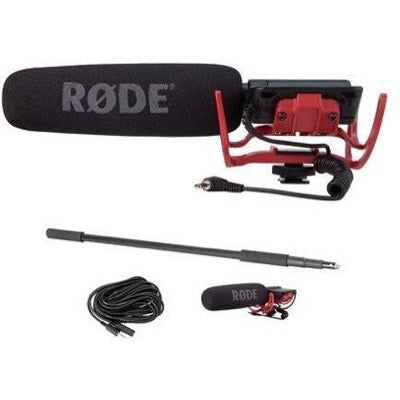 Rode VideoMic Package with Rycote Lyre Shockmount, Cable and Boom Pole, Blemished