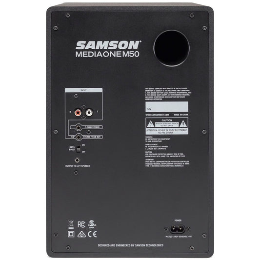 Samson MediaOne M50 Powered Studio Monitors, Pair