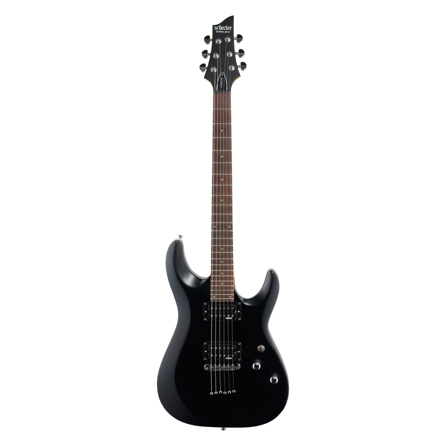 Schecter C-6 Deluxe Electric Guitar, Satin Black