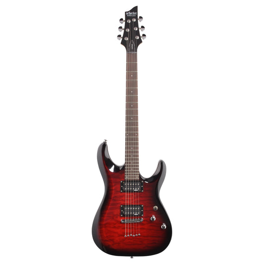 Schecter C-6 Plus Electric Guitar, See Thru Cherry Burst