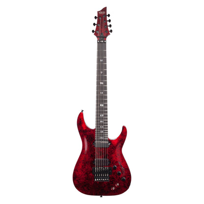 Schecter C-7 FR-S Apocalypse Electric Guitar, 7-String, Red Reign